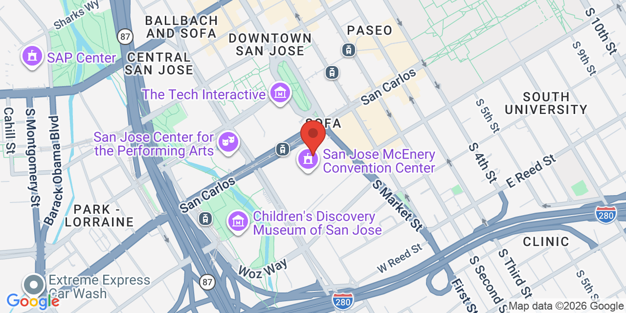 Map of 150w W San Carlos St, San Jose, CA 95113