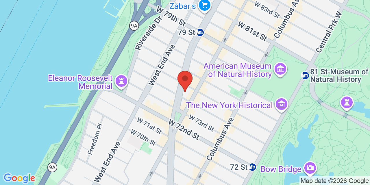 Map of 2124 Broadway New York, NY 10023