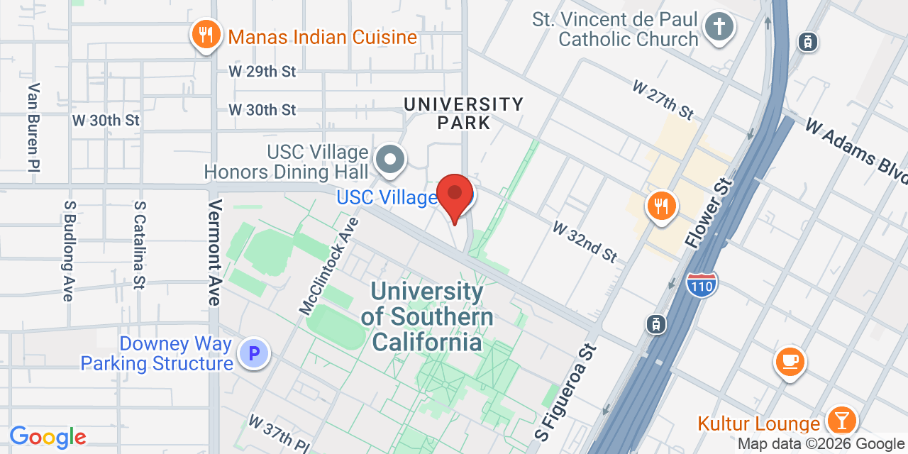 Map of 3201 S Hoover St, Los Angeles, CA 90089