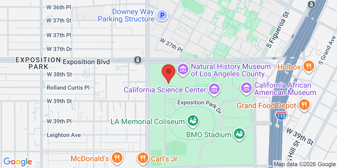 Map of 900 Exposition Blvd, Los Angeles, CA 90007